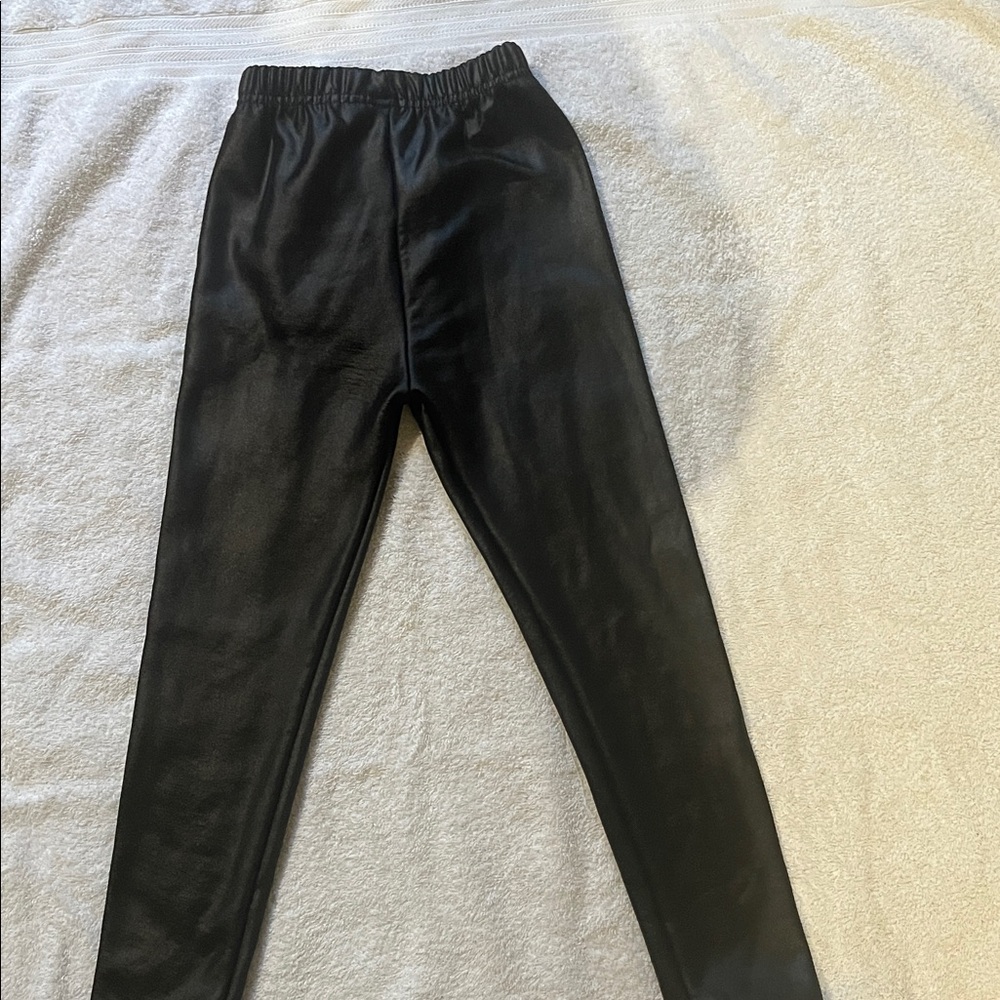 Black Faux Leather Leggings
